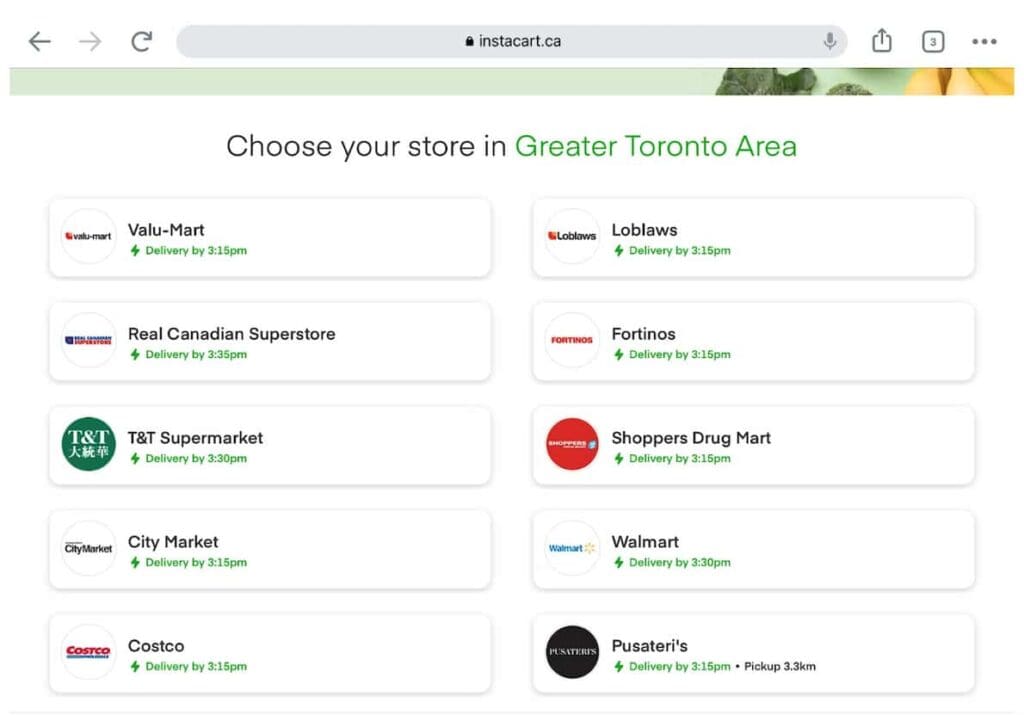 Instacart controls more of the end-to-end customer relationship