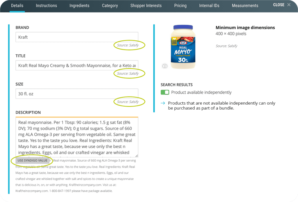 PDP management on the Mercatus Console page